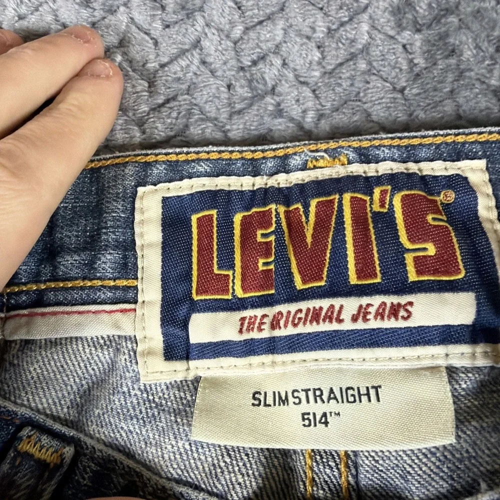 Vintage Levi's 514 Jeans‎ Mens 30x32 Straight Fit 5-Pocket Stretch Flex Denim